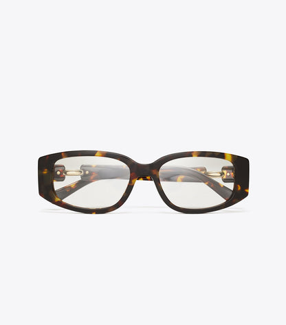 Pierced Rectangle Eyeglasses