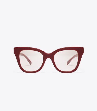 Pierced Oversized Cat-Eye Eyeglasses