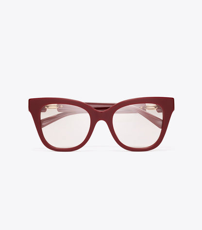 Pierced Oversized Cat-Eye Eyeglasses