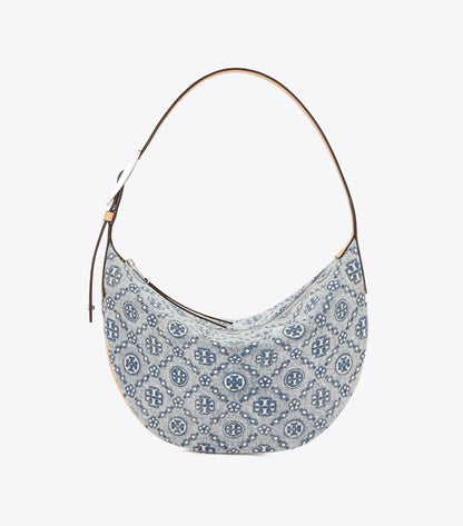 T Monogram Denim Small Balloon Bag