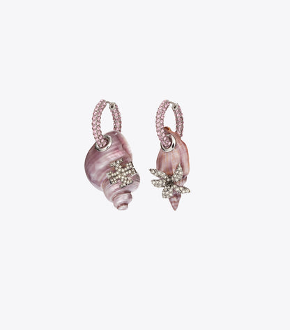 Curiosity Shell Hoop Earrings