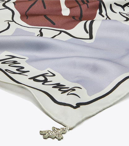 Cherubs Silk Square Scarf