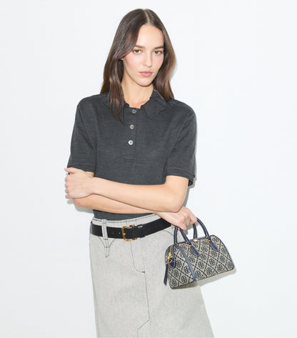 T Monogram Petite Barrel Bag