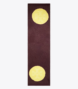Ruched Silk Oblong Scarf