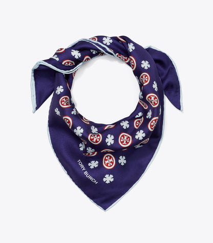 Floral Logo Triangle Scarf
