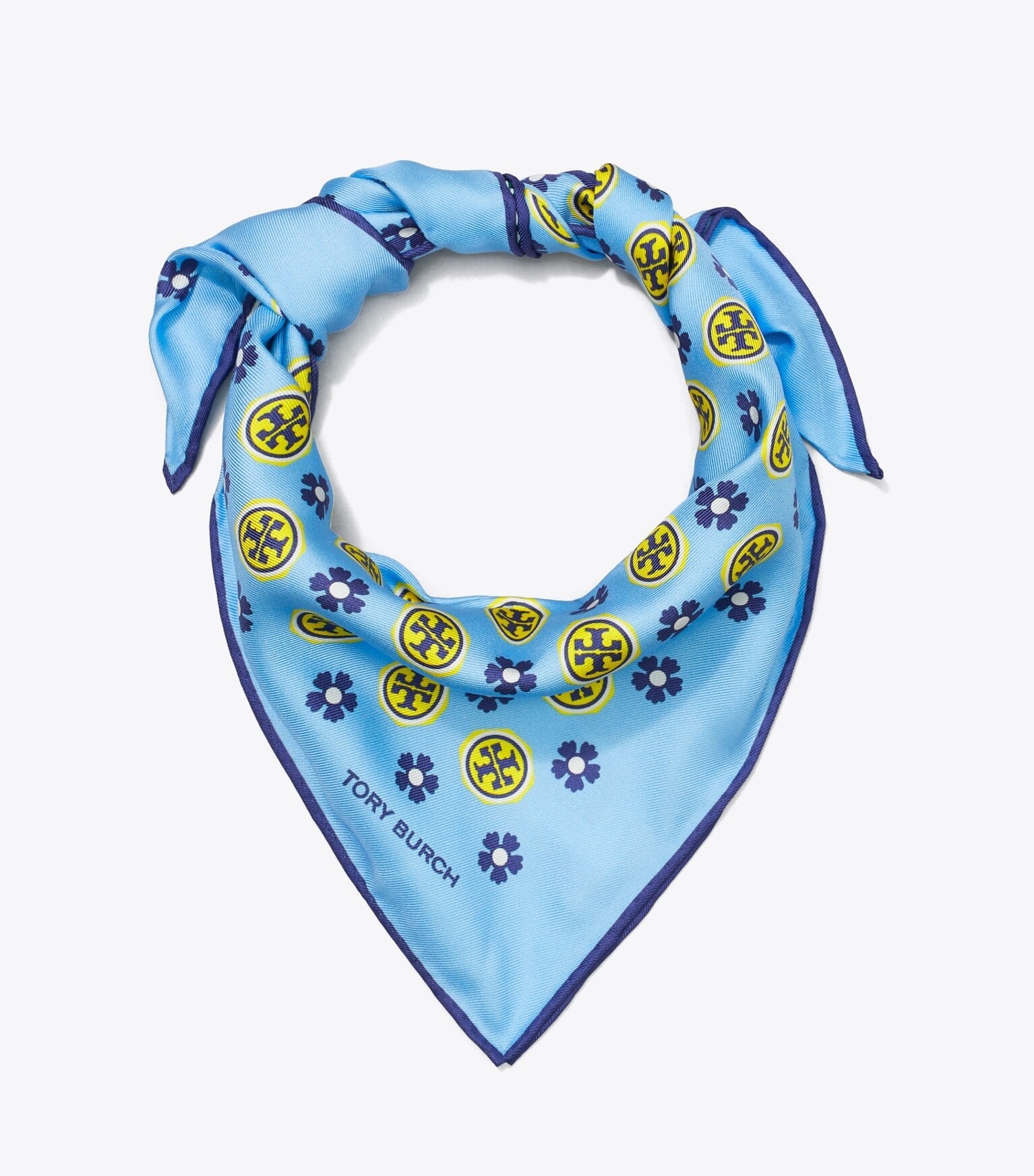 Floral Logo Triangle Scarf