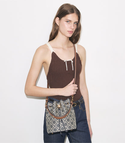 T Monogram Bucket Bag