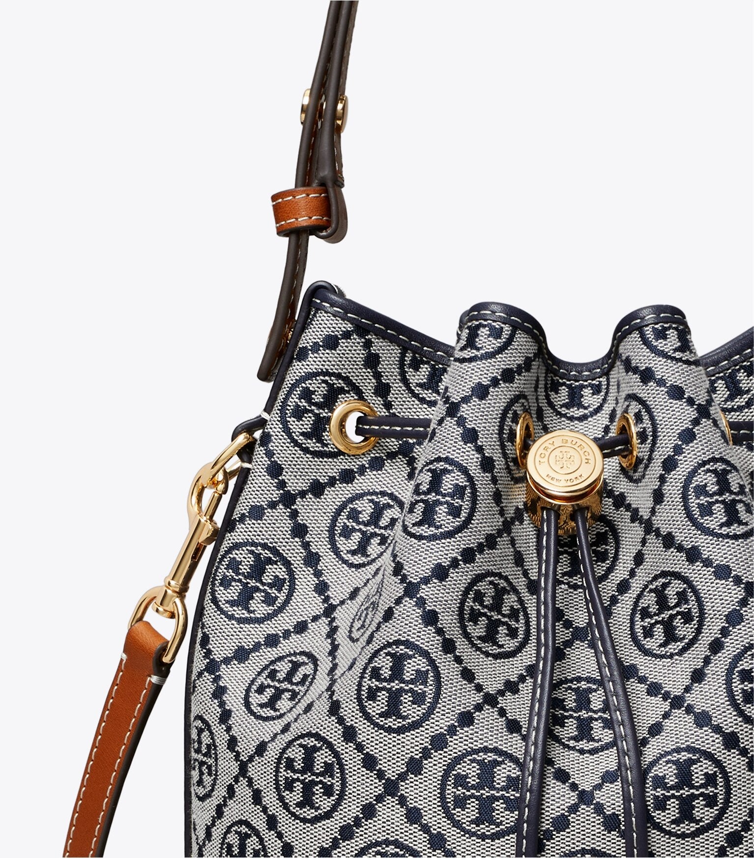T Monogram Bucket Bag
