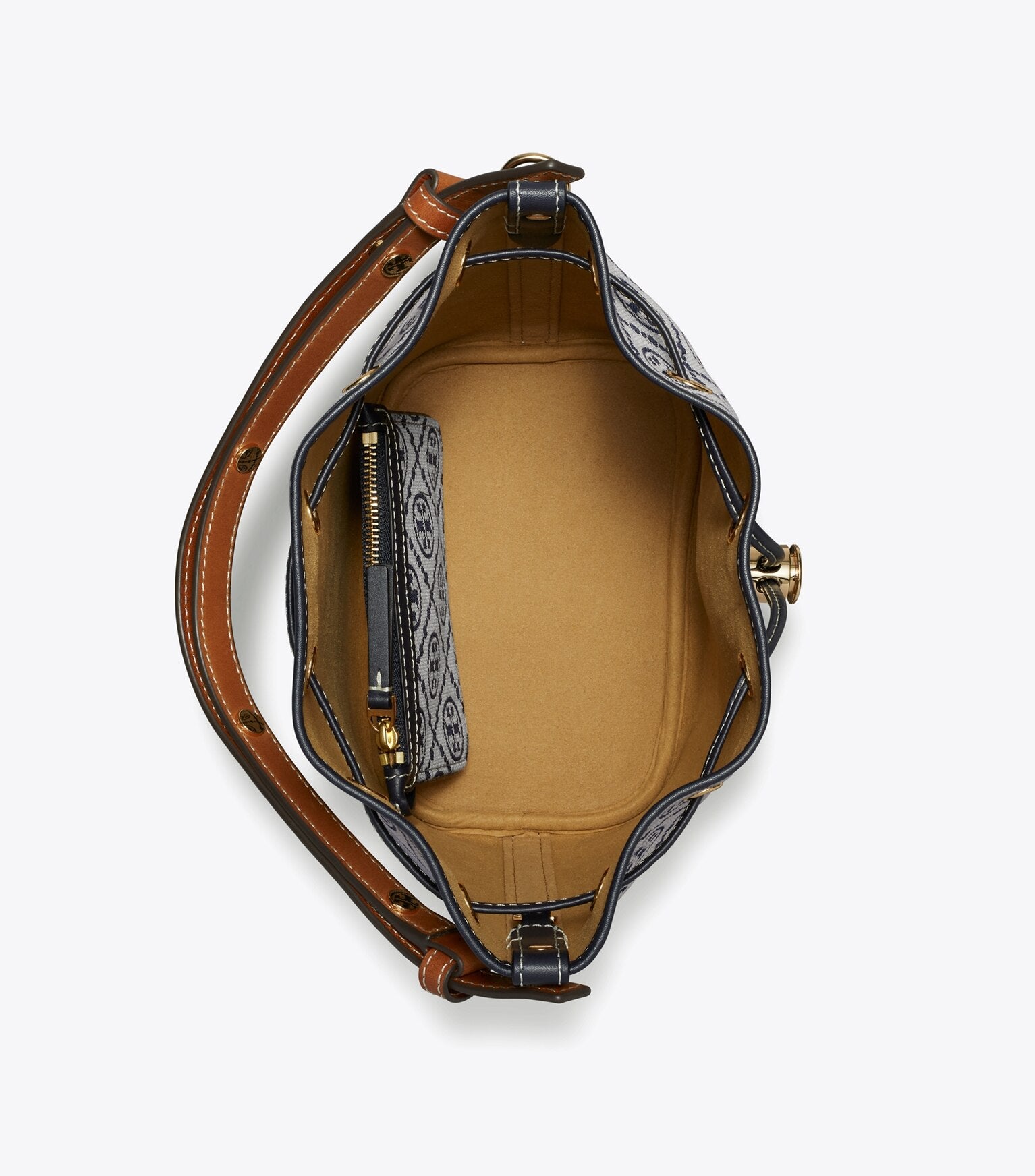 T Monogram Bucket Bag