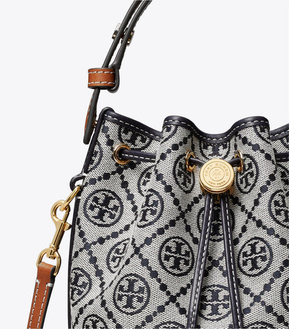 T Monogram Mini Bucket Bag