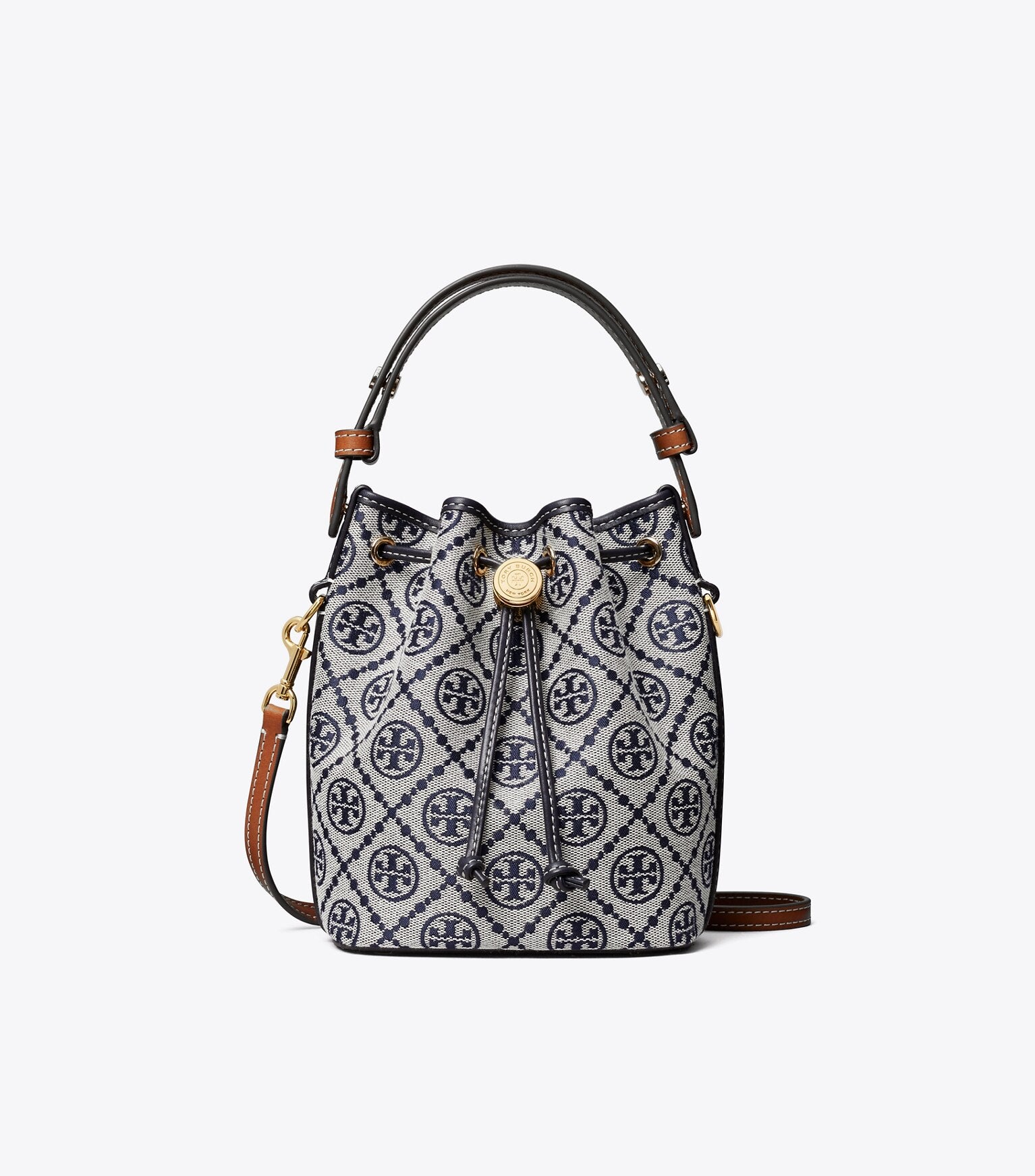 T Monogram Mini Bucket Bag