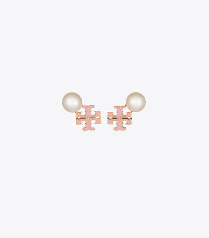 Moondance Logo and Pearl Stud Earrings