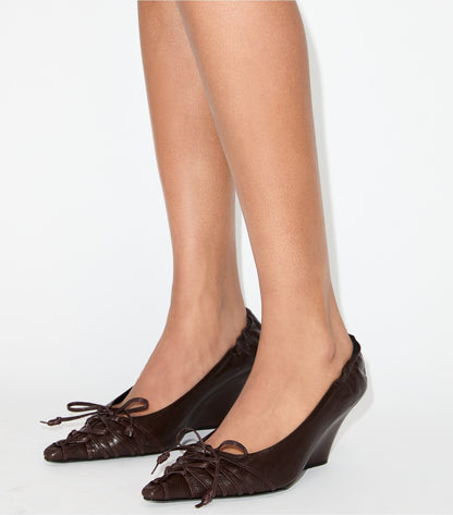Lace-Up Wedge