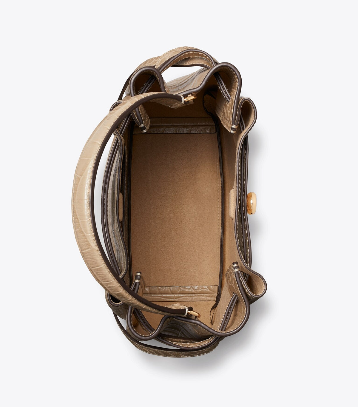 Romy Croc-Embossed Bucket Bag