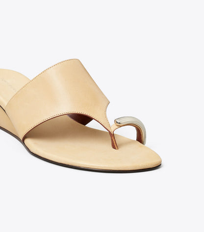 Pierced Wedge Sandal