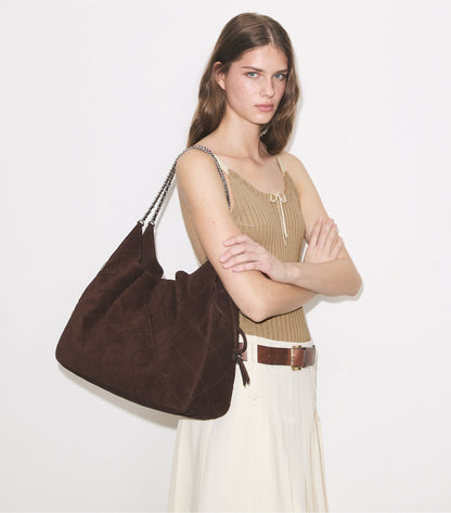 Large Fleming Suede Tote