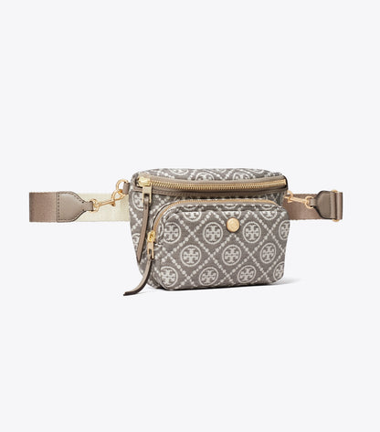 T Monogram Coated Jacquard Mini Belt Bag