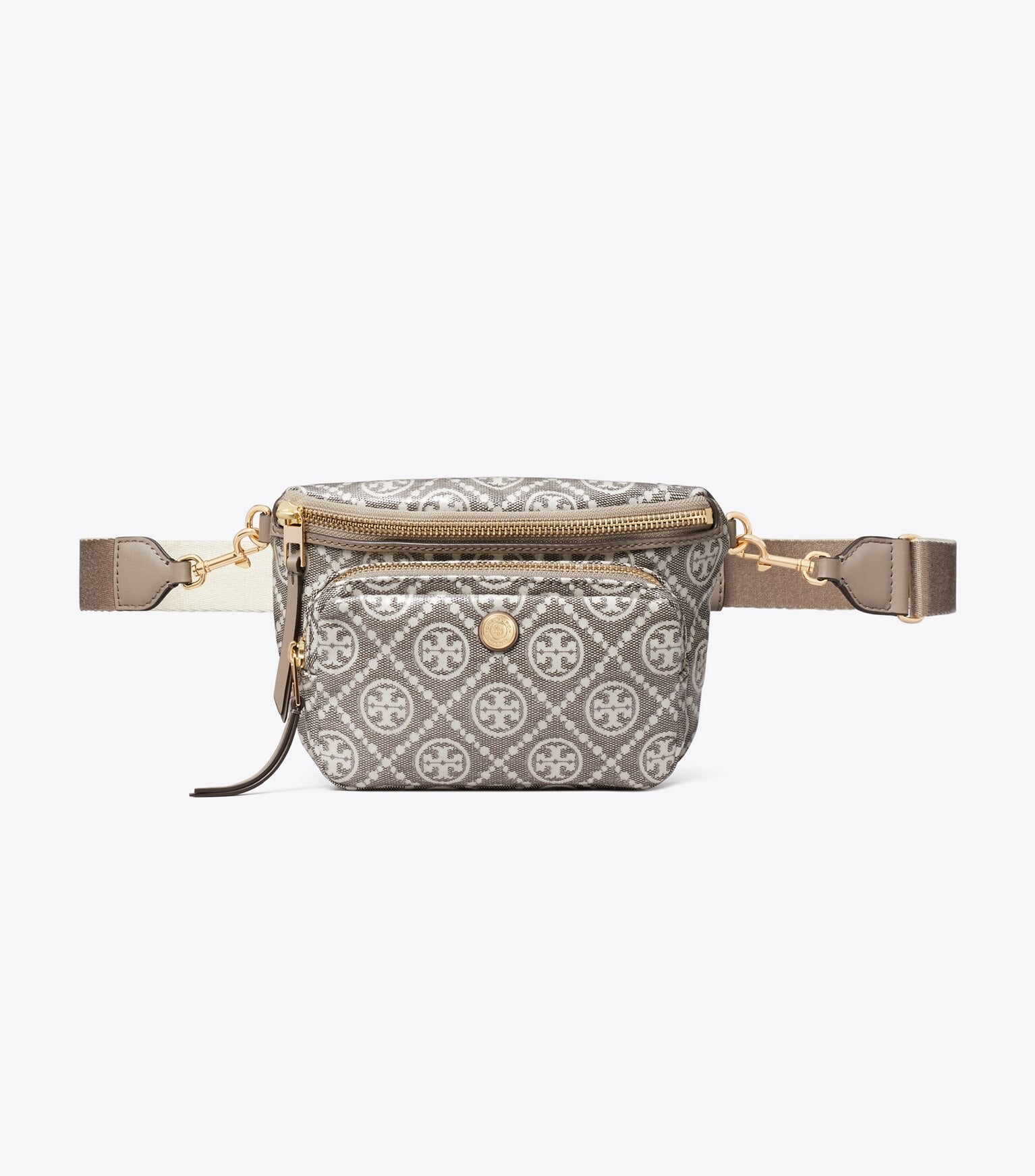 T Monogram Coated Jacquard Mini Belt Bag