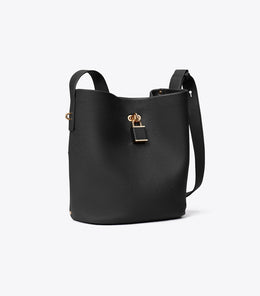 Medium Lock Slim Bucket Bag