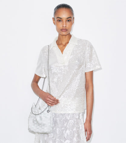 Mini Fleming Sequin Hobo Bag