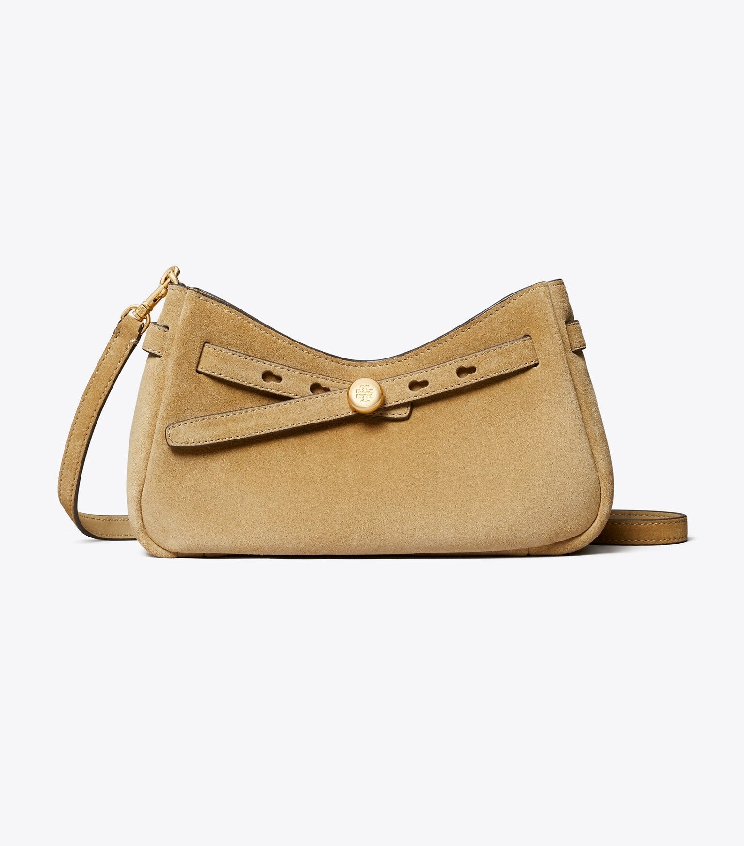 Romy Suede Zip Top Crossbody Bag