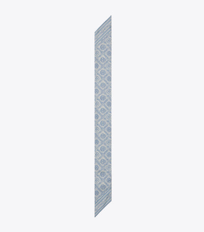 T Monogram Silk Ribbon Tie
