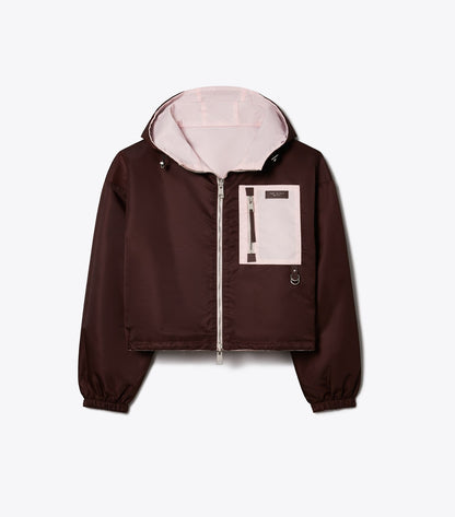 Reversible Cropped Nylon Jacket