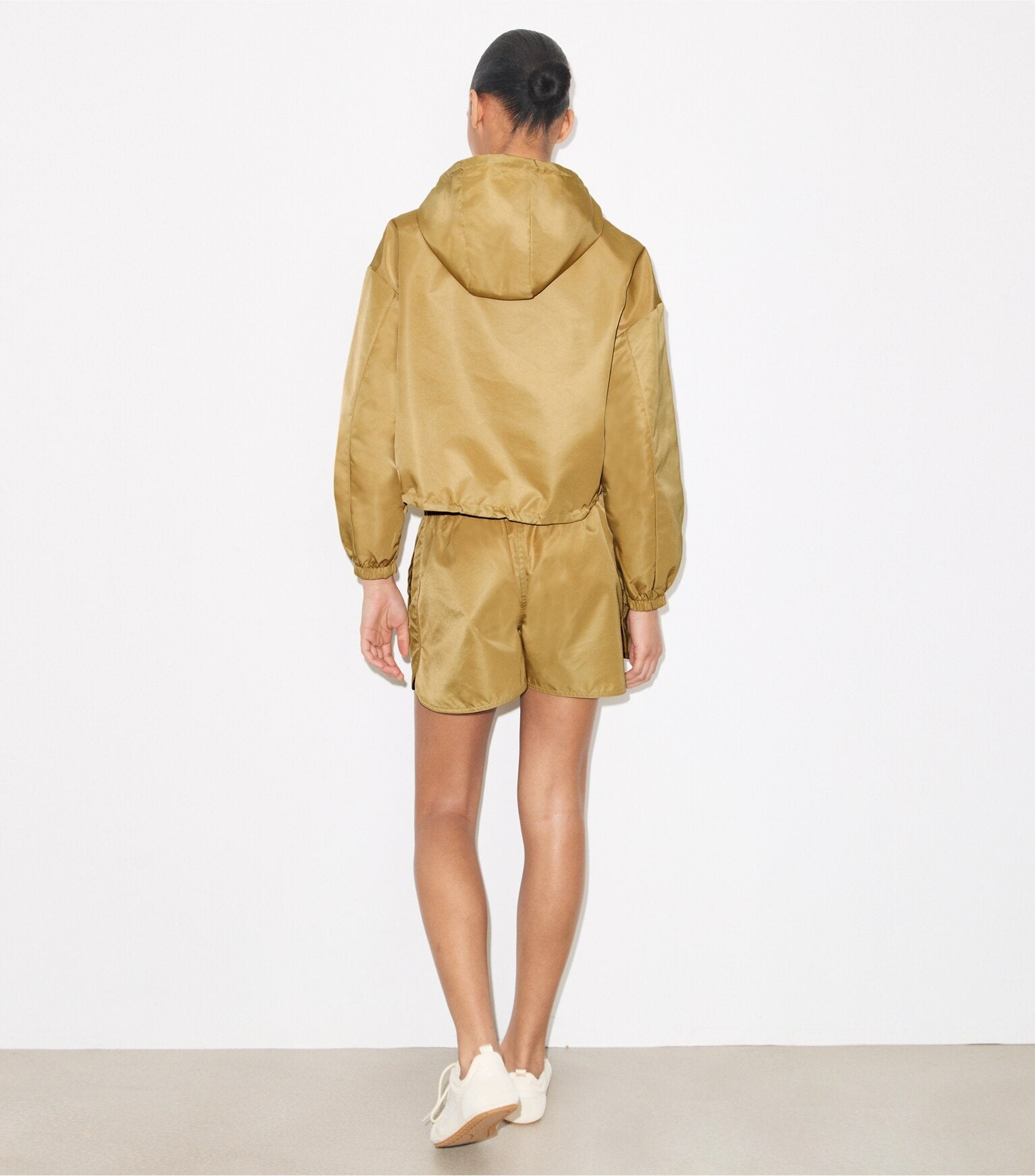 Reversible Cropped Nylon Jacket