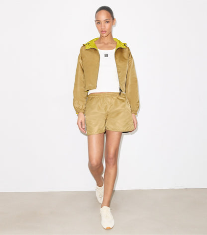 Reversible Cropped Nylon Jacket