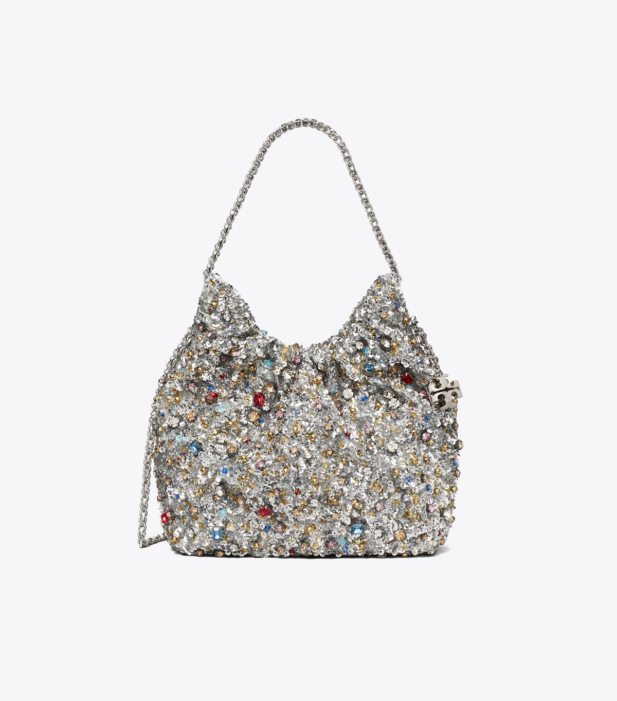 Mini Fleming Embellished Hobo Bag
