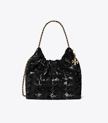 Mini Fleming Sequin Hobo Bag