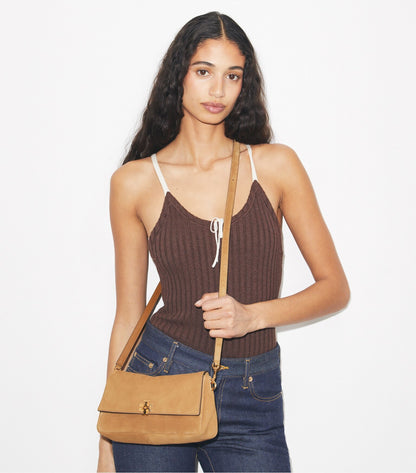 Small Charlie Suede Shoulder Bag