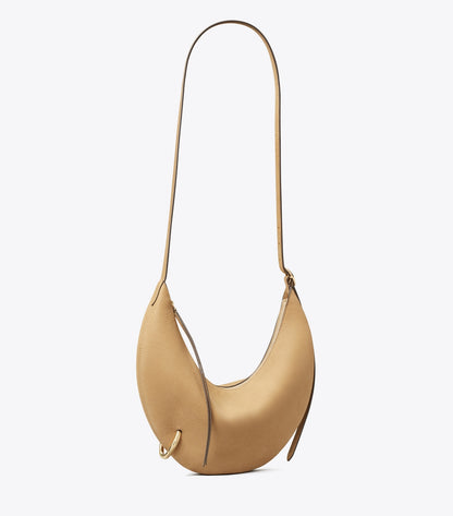 Pierced Nubuck Crossbody Bag