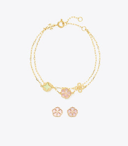 Forget Me Not Bracelet and Earrings Gift Set