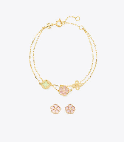Forget Me Not Bracelet and Earrings Gift Set