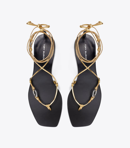 Linked Lace-Up Sandal