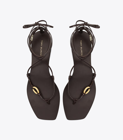 Linked Lace-Up Sandal