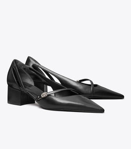 Double T Buckle D'Orsay Pump