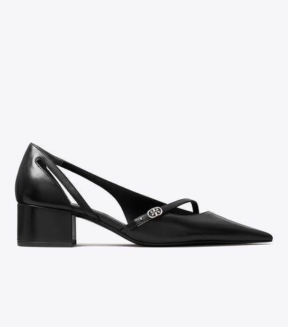 Double T Buckle D'Orsay Pump