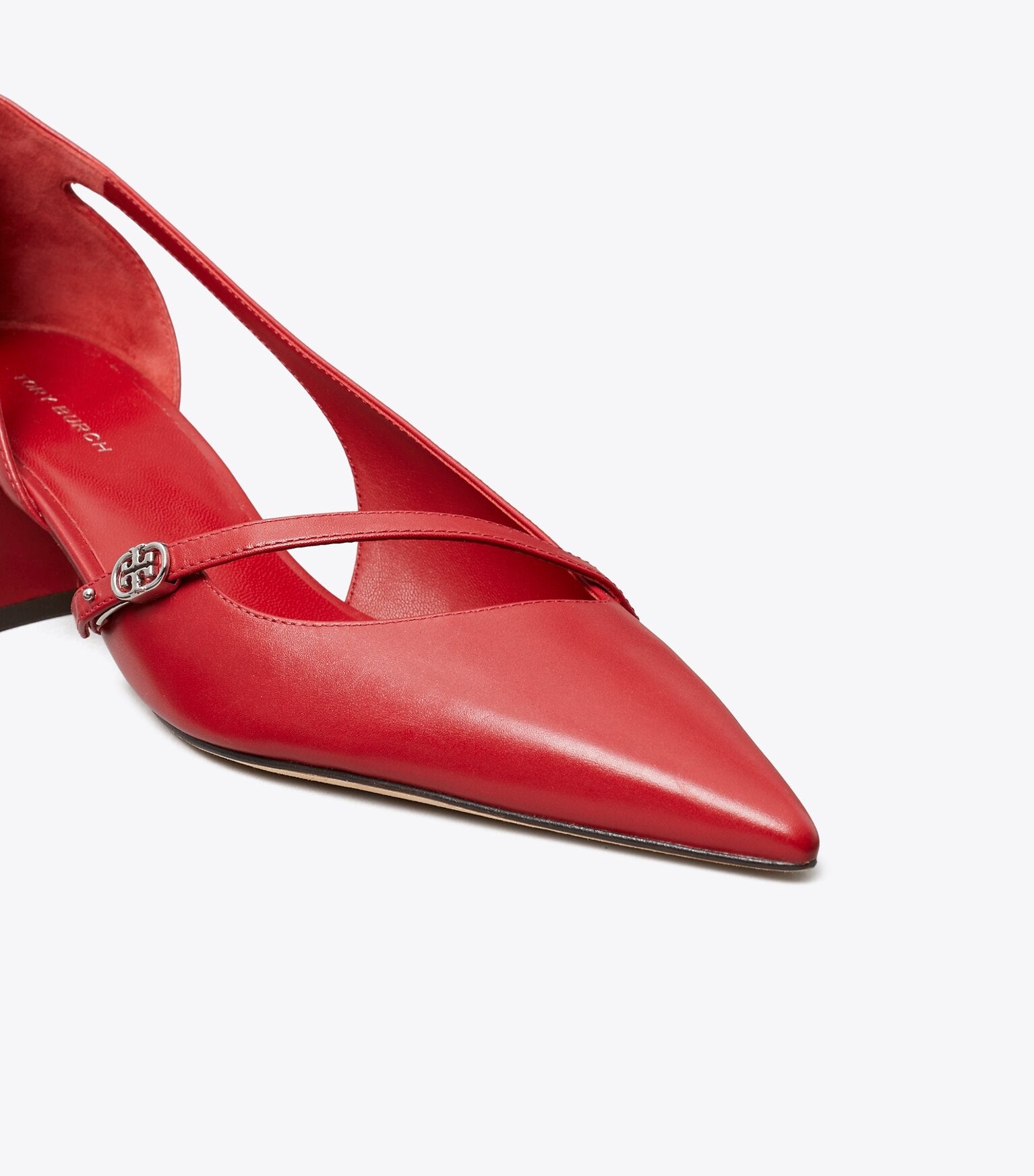 Double T Buckle D'Orsay Pump