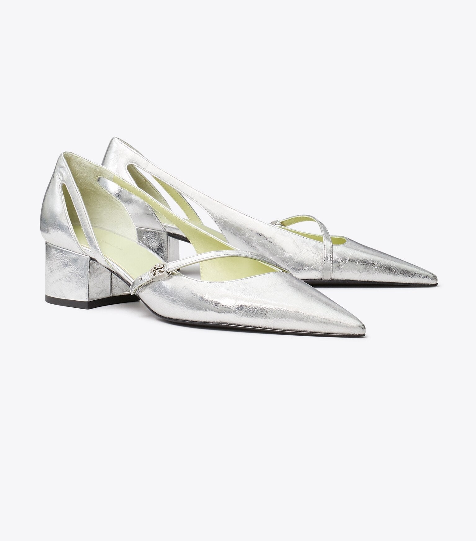 Double T Buckle D'Orsay Pump