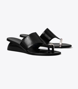 Pierced Wedge Sandal