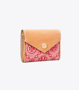 T Monogram Denim Small Wallet