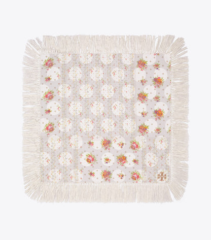 Polka Dot Floral Patchwork Fringe Neckerchief