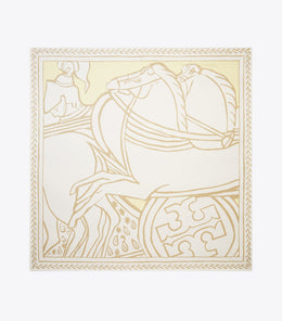 Trocadero Horses Silk Square Scarf