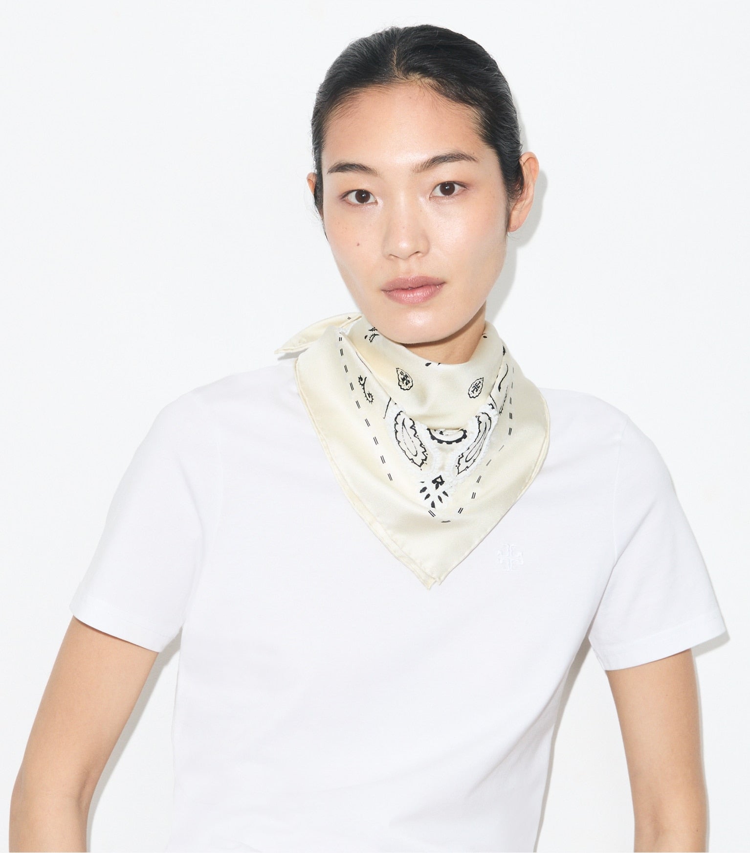 Beaded Bandana Triangle Scarf