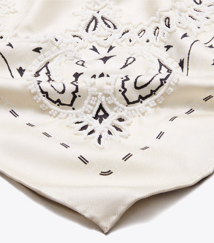 Beaded Bandana Triangle Scarf