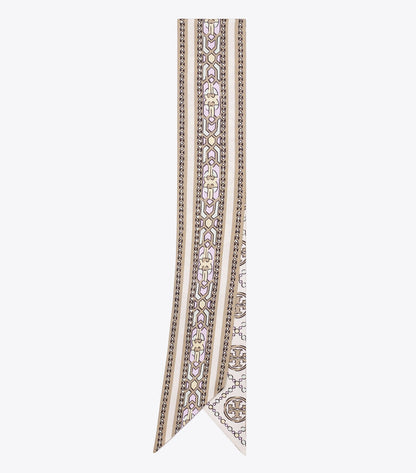 T Monogram Deco Ribbon Tie