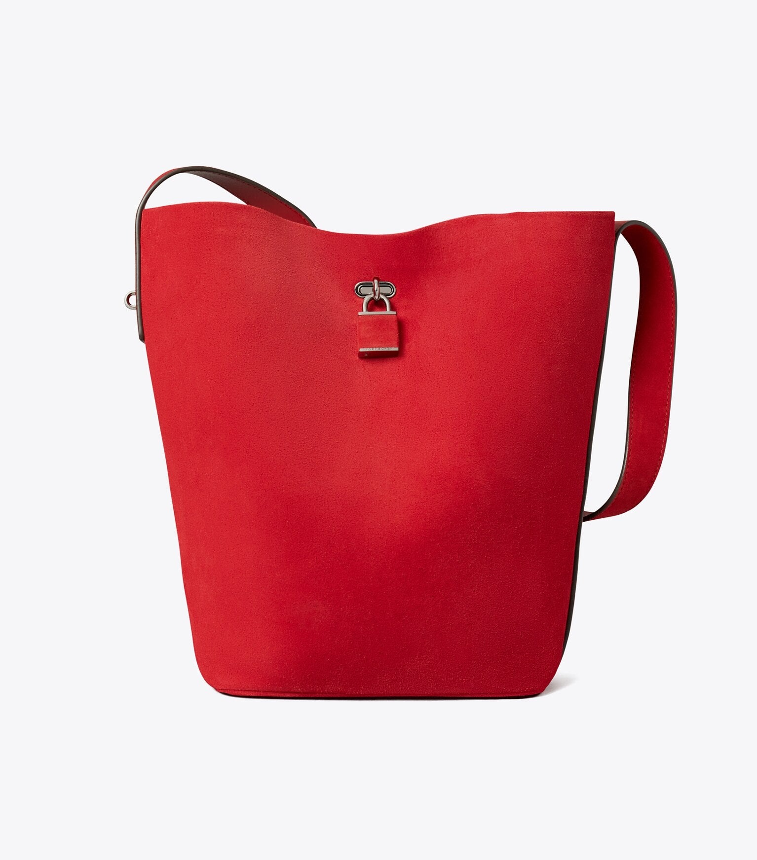 Suede Slim Bucket Bag