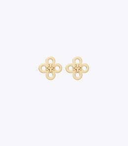 Forget Me Not Clover Stud Earring